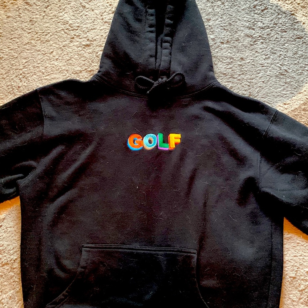 Golf black hoodie
